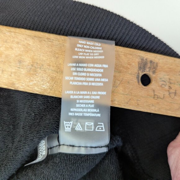 Karl Lagerfeld Paris Size Small Black Sweatshirt with Self Silhouette - Picture 15 of 15